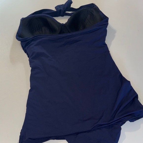 DKNY Midnight Blue Pinup Style‎ Rouched One Piece Swimsuit - Picture 4 of 4